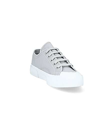 360 degree animation of product Superga grey canvas trainers frame-19