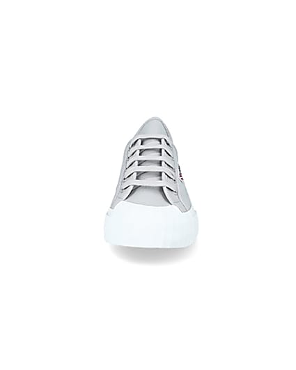 360 degree animation of product Superga grey canvas trainers frame-21