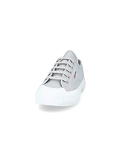 360 degree animation of product Superga grey canvas trainers frame-22