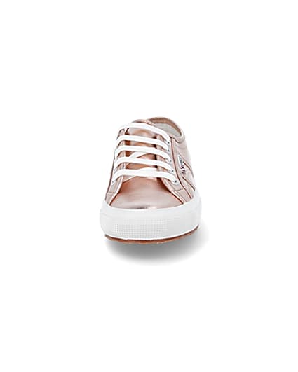 360 degree animation of product Superga pink metallic trainers frame-21