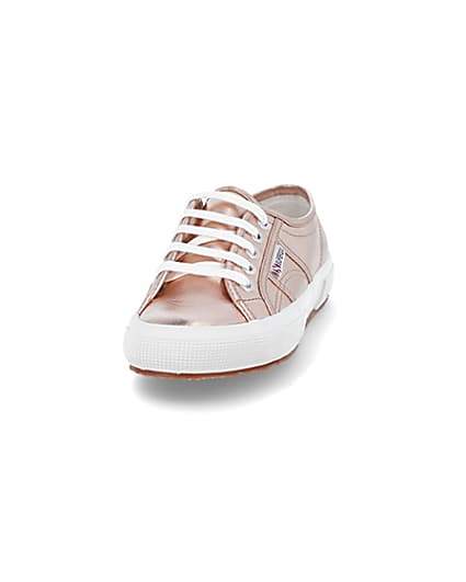 360 degree animation of product Superga pink metallic trainers frame-22