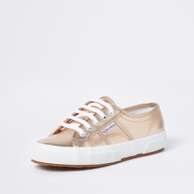 superga metallic trainers