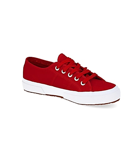 360 degree animation of product Superga red classic runner frame-17