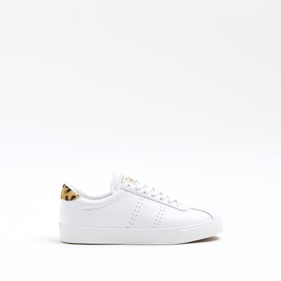 superga white leopard print