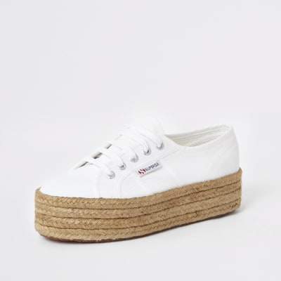 superga white espadrille sneaker