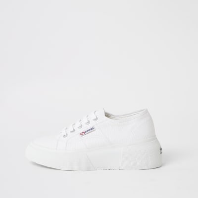 superga white platform shoes