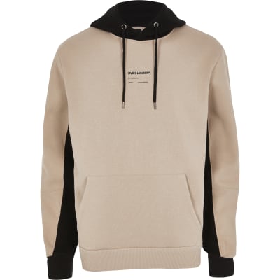 stone colour hoodie