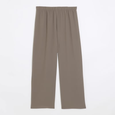 Taupe wide leg Trouser