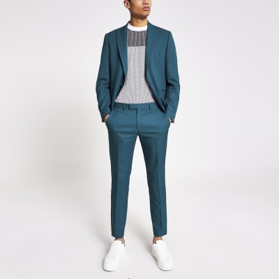 skinny stretch suit trousers