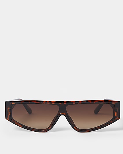 Tortoise shell slim frame sunglasses