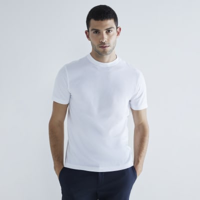 White 3 Pack Short Sleeve Slim Fit T-Shirt