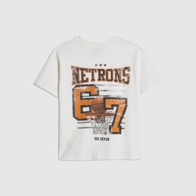 White 67 Basketball T-Shirt