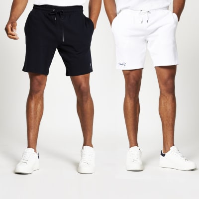 mens skinny jersey shorts