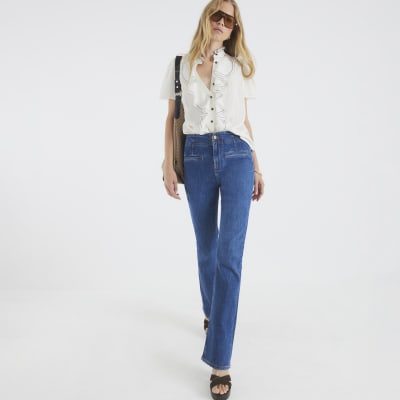 White Angel Sleeve Ruffle Shirt