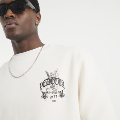 River island white sweatshirt online