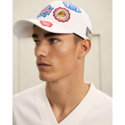 White Badged Racing Cap