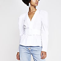 White belted shirt