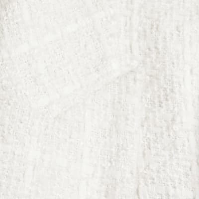 White boucle blazer