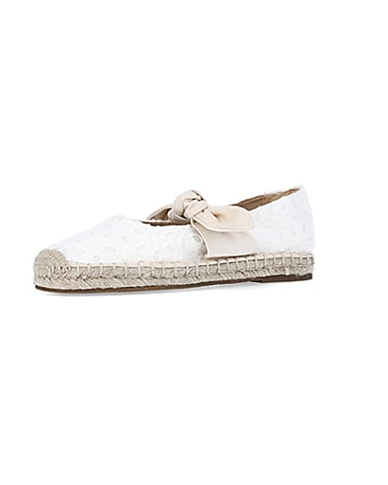 360 degree animation of product White broderie espadrilles frame-1