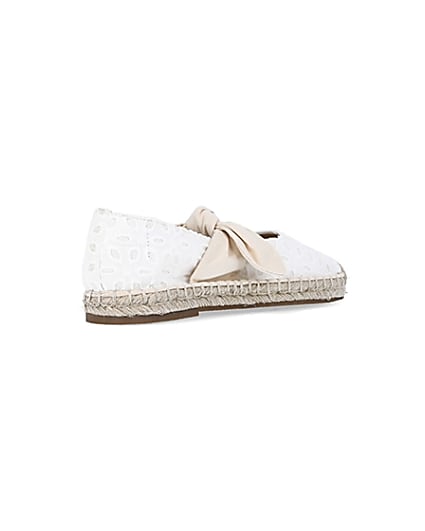 360 degree animation of product White broderie espadrilles frame-12