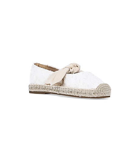 360 degree animation of product White broderie espadrilles frame-18