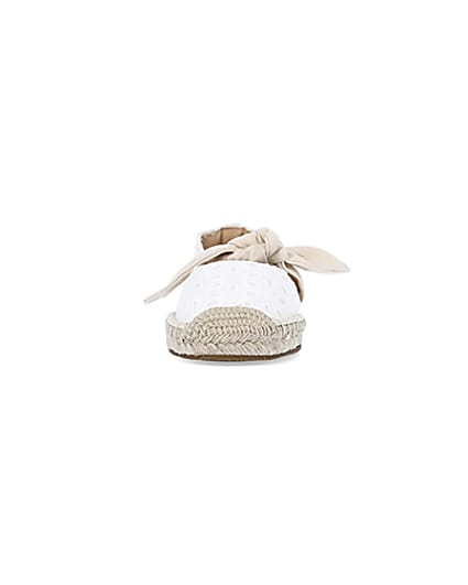 360 degree animation of product White broderie espadrilles frame-21