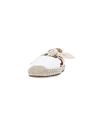360 degree animation of product White broderie espadrilles frame-22