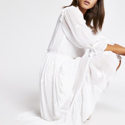 dress white long sleeve