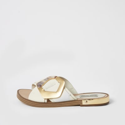 river island mens leather sandals