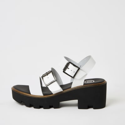 river island buckle sandals