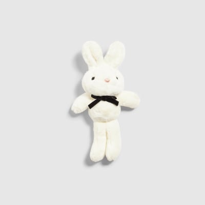 White Bunny Keyring