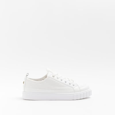 river island white trainers womens