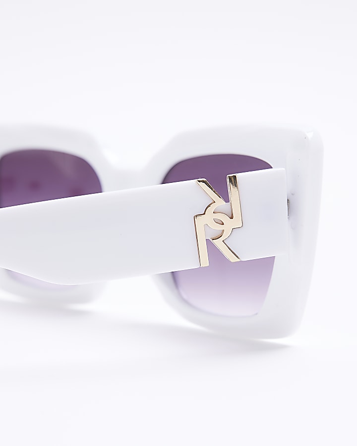 White Cateye Sunglasses
