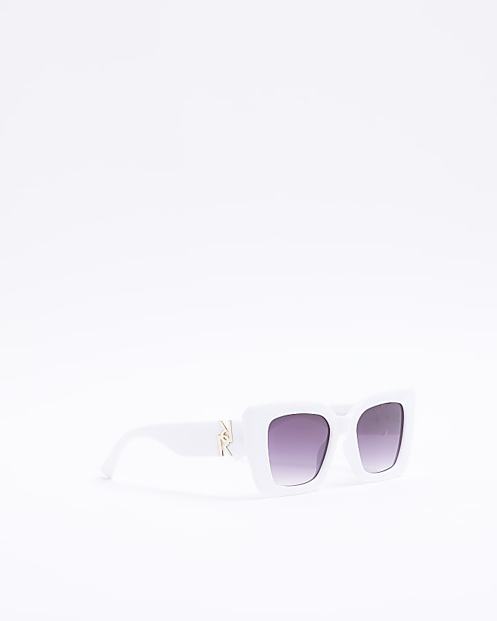 White Cateye Sunglasses