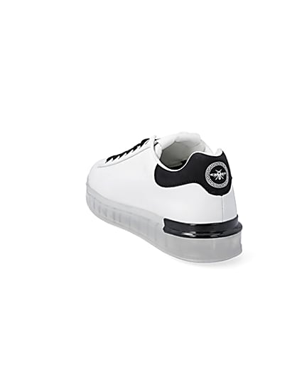 360 degree animation of product White chunky sole trainers frame-7