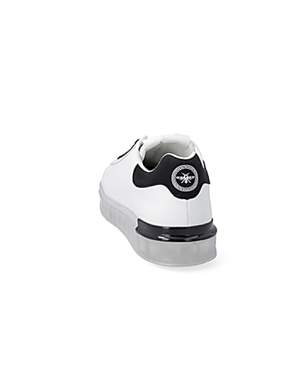 360 degree animation of product White chunky sole trainers frame-8