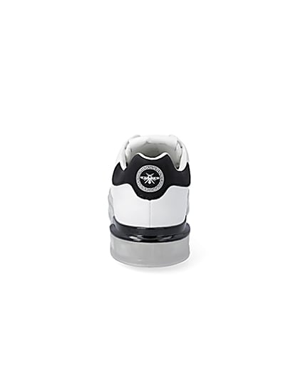 360 degree animation of product White chunky sole trainers frame-9