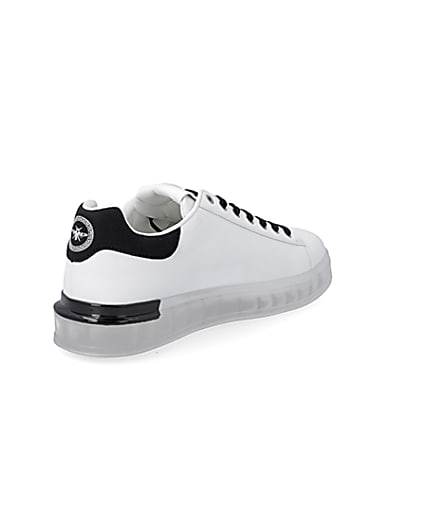 360 degree animation of product White chunky sole trainers frame-12