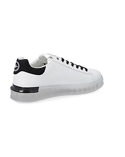 360 degree animation of product White chunky sole trainers frame-13