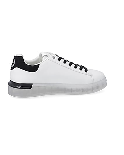 360 degree animation of product White chunky sole trainers frame-14