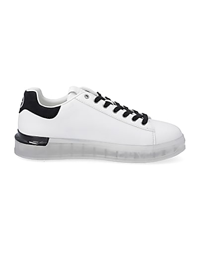 360 degree animation of product White chunky sole trainers frame-15