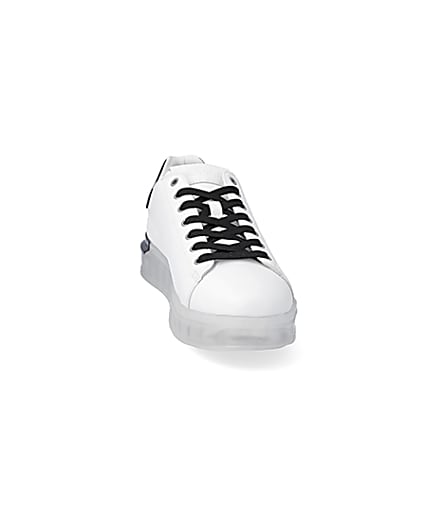 360 degree animation of product White chunky sole trainers frame-20