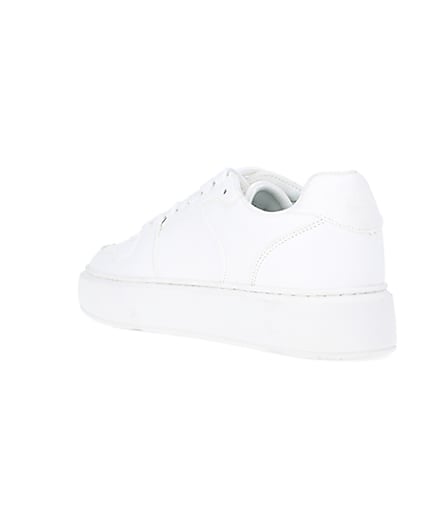 360 degree animation of product White chunky trainers frame-6