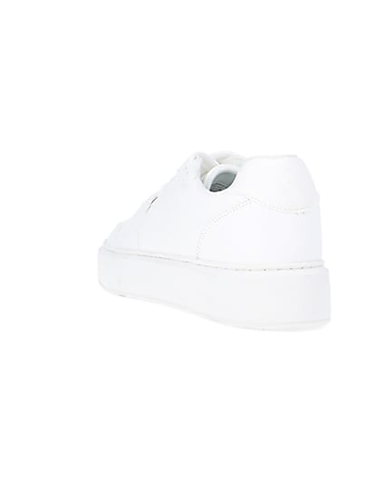 360 degree animation of product White chunky trainers frame-7