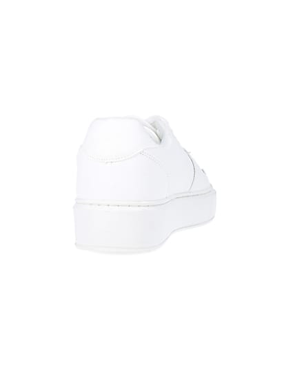 360 degree animation of product White chunky trainers frame-10