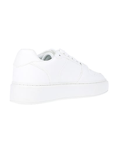 360 degree animation of product White chunky trainers frame-12