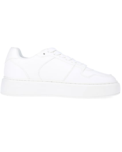 360 degree animation of product White chunky trainers frame-15
