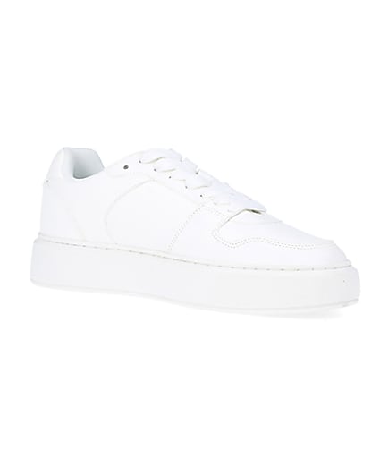 360 degree animation of product White chunky trainers frame-17