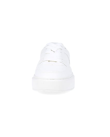 360 degree animation of product White chunky trainers frame-21