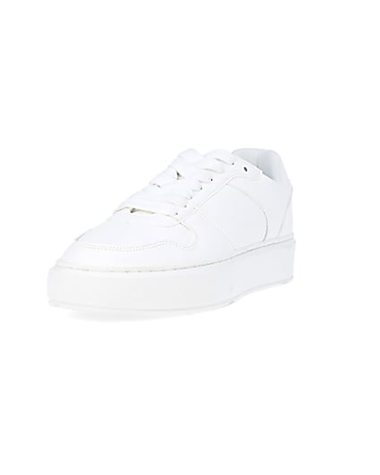 360 degree animation of product White chunky trainers frame-23